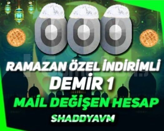 TR - DEMİR 1 - MAİL DEĞİŞEN - DÜŞÜK MMR!